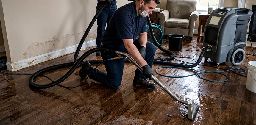 Hardwood Floor Water Extraction in Rialto